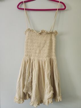 New With Tags Free People Smocked Sundress with Ruffle Hem